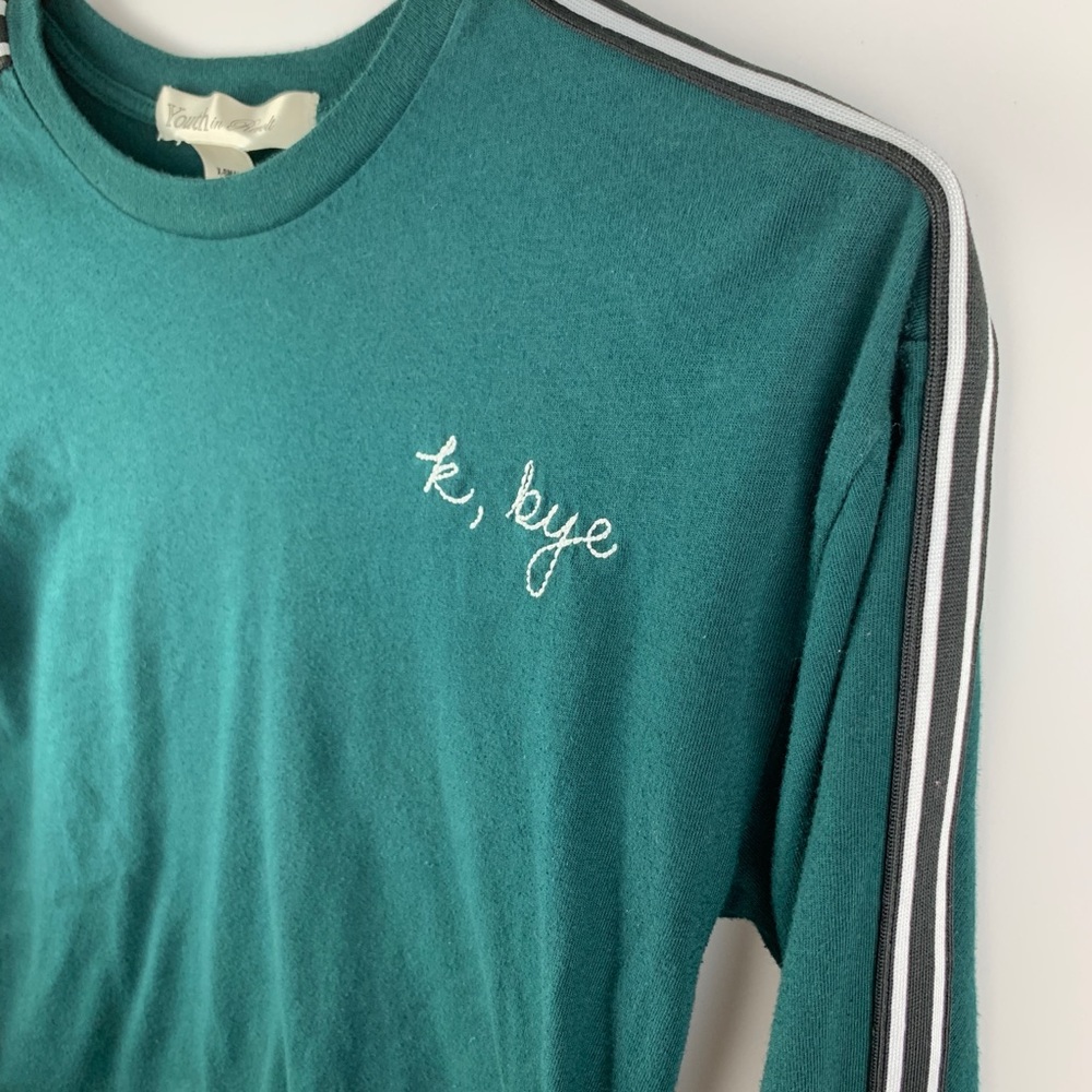 Youth in Revolt Graphic‎ Long-Sleeved Crop Top
